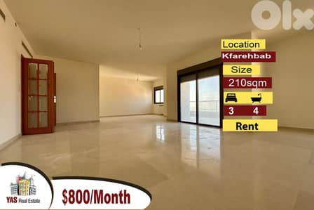 Kfarhbab 210m2 | Prime Location | Rent | Sea View | RA/IV|