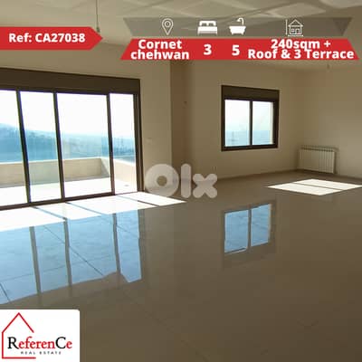 Luxury apartment in cornet chehwan شقة فاخرة في قرنة شهوان