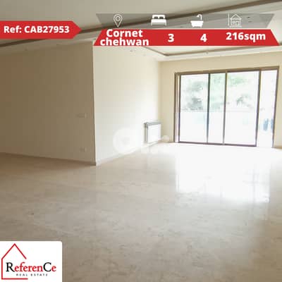 Apartment for sale in cornet chehwan شقة للبيع في ظهر قرنة شهوان