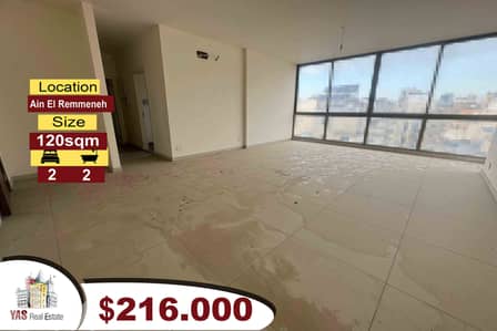 Ain El Remmeneh 120m2 | High Floor | Brand New | Prime Location |CL/AC