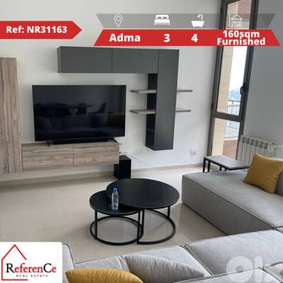 Furnished apartment + Pool in Adma شقة مفروشة للبيع في أدما