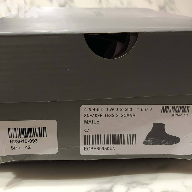 BALENCIAGA Speed Trainer  Black - Size 42 Copy A 6