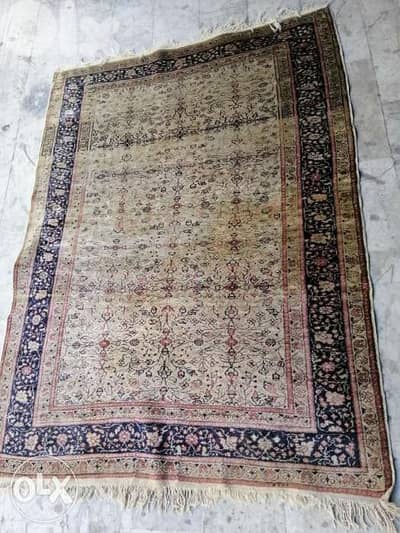 سجادة عجمي انتيك قطن مميزة جدا حياكة ناعمة قياس ١٧٠ بي ١٢٠ سم carpet