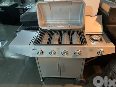 gas barbecue grill 4+side burner