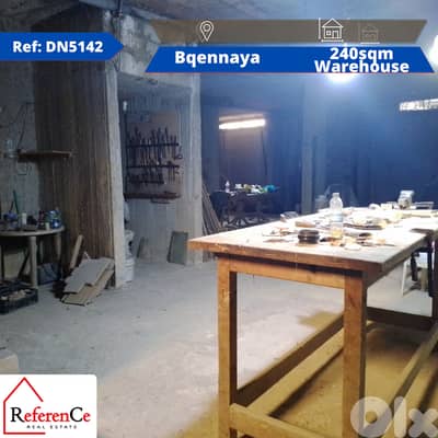 Catchy Warehouse for rent in Bkennaya مستودع للإيجار في بقنايا