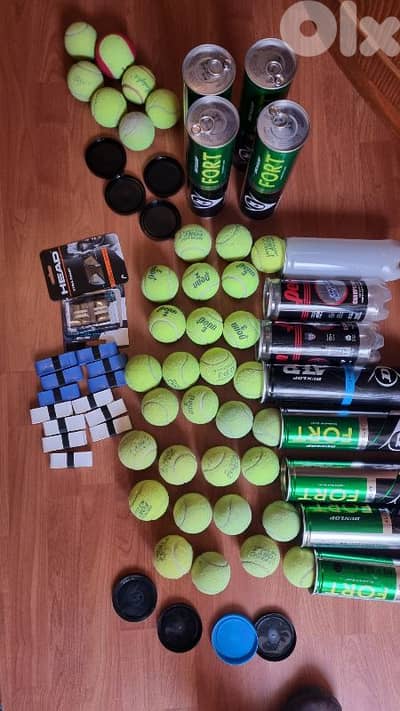 bargain price tennis balls + grips new and used