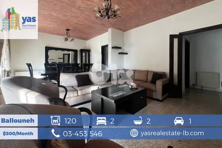 Ballouneh 120m2 | Semi-Furnished | Prime Location | Rent | KS |