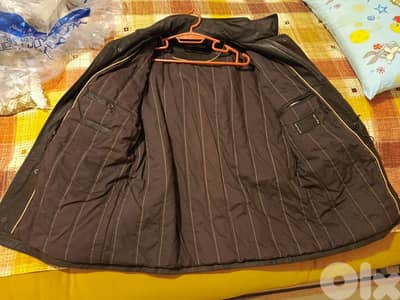 brown genuine leather jacket