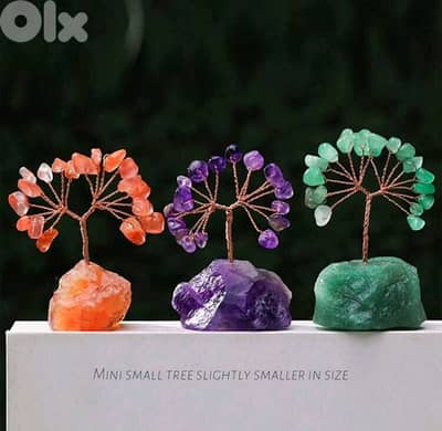Natural Gem Stones Tree for decoration and positive energy