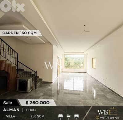 280 SQM Villa triplex for SALE in Alman - Chouf !