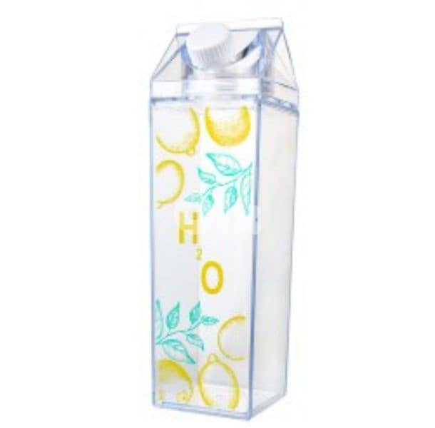 transparent Plexi milk bottle 2