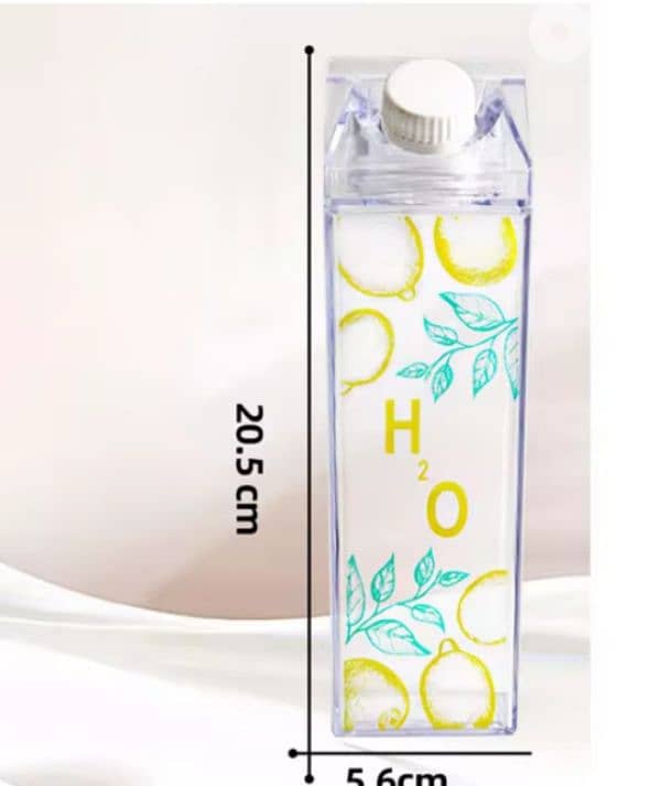 transparent Plexi milk bottle 4