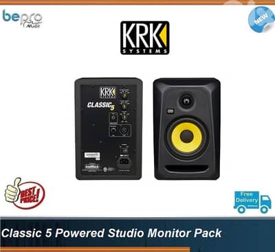 KRK Classic 5 Powered Studio Monitor Pack,CL5G3 Classic 5 each