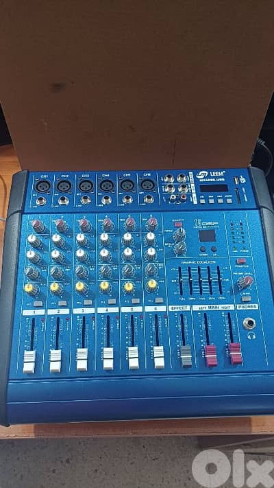mixer 6ch powered 300w x2