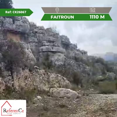 Land for sale in Faitroun أرض للبيع في فيطرون