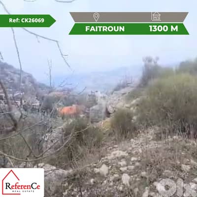 Land for sale in Faitroun أرض في فيطرون للبيع