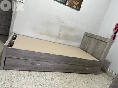 تخت مفرد 96 سم مع جارور
