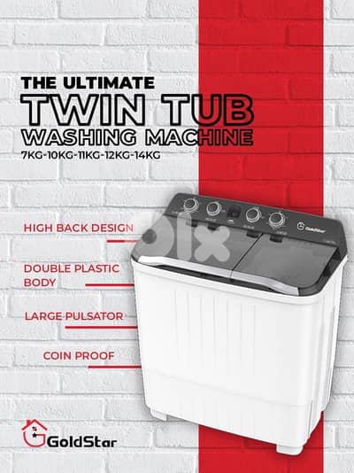 GoldStar Twin Tub Washing Machine