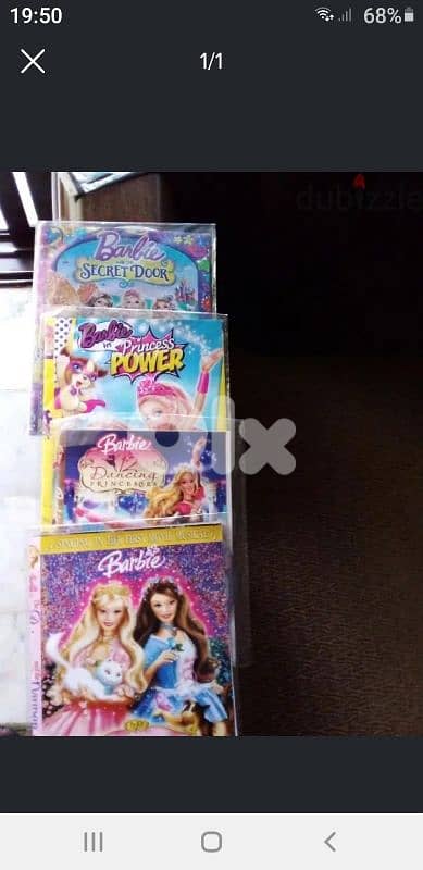4 barbie dvd's