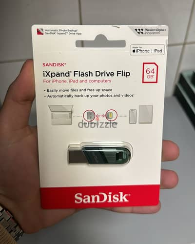 SanDisk ixpand Flash Drive Flip for iPhone 64gb 21$