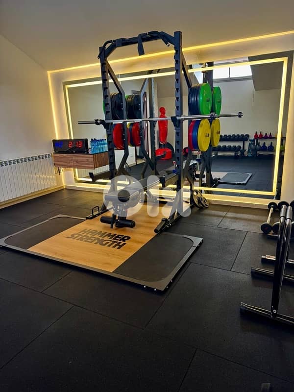 Imported Power Rack With Hammer Strength  Platform 1