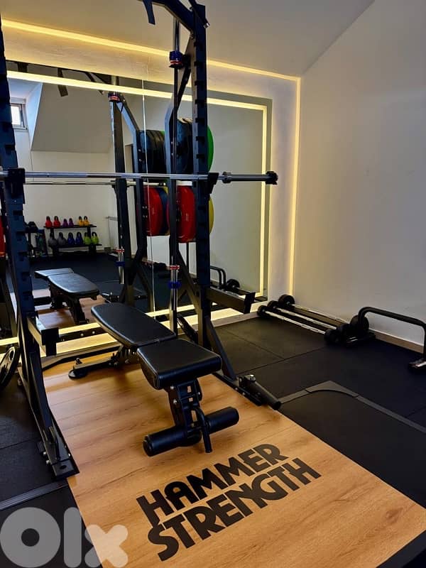 Imported Power Rack With Hammer Strength  Platform 3