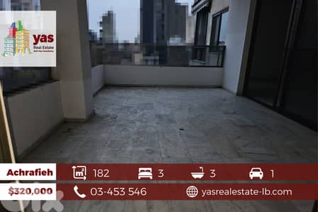 Achrafieh 182m2 | Well Maintained | Well Lighted Flat | PA |