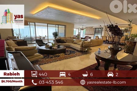 Rabieh 440m2 | 100m2 Garden | Rent | Furnished | Classy | Luxury | CL