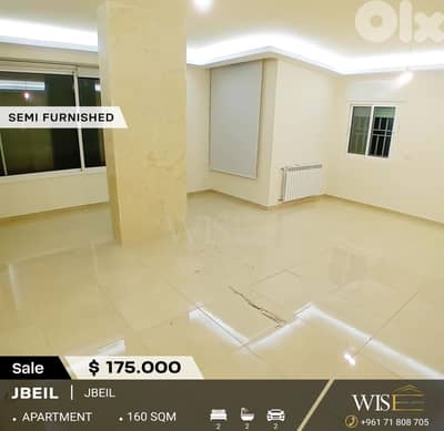 160 SQM Apartment semi-furnished & decorated for SALE in Jbeil!