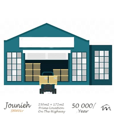 Jounieh | Prime Location on Highway | Duplex 425m² Showroom | FLoor GF