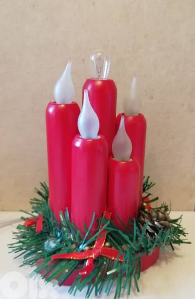 Christmas deco. electric candles 220v 15cm
