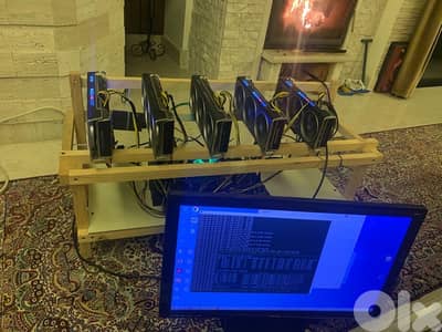High-Performance 5-GPU Mining Rig – Ready to Mine