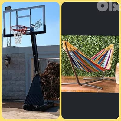 hoop basketball + hammock (2 items)