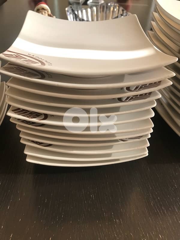 chinese square  plates 6