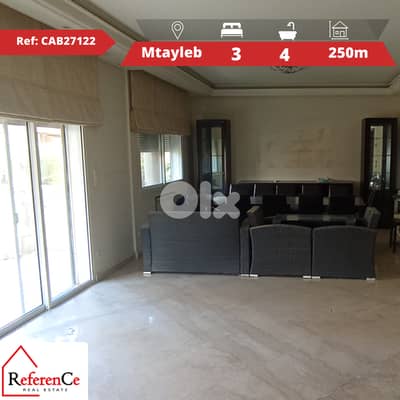 Apartment with roof in Mtayleb شقة مع سطح في المطيلب
