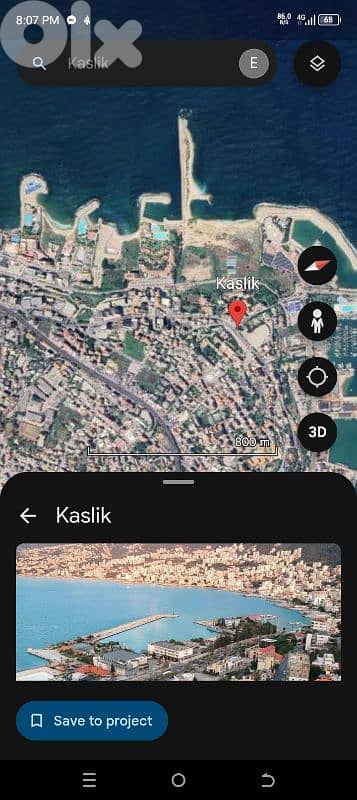 kaslik land 1500 meters zone B2 views nice area with views 03703564