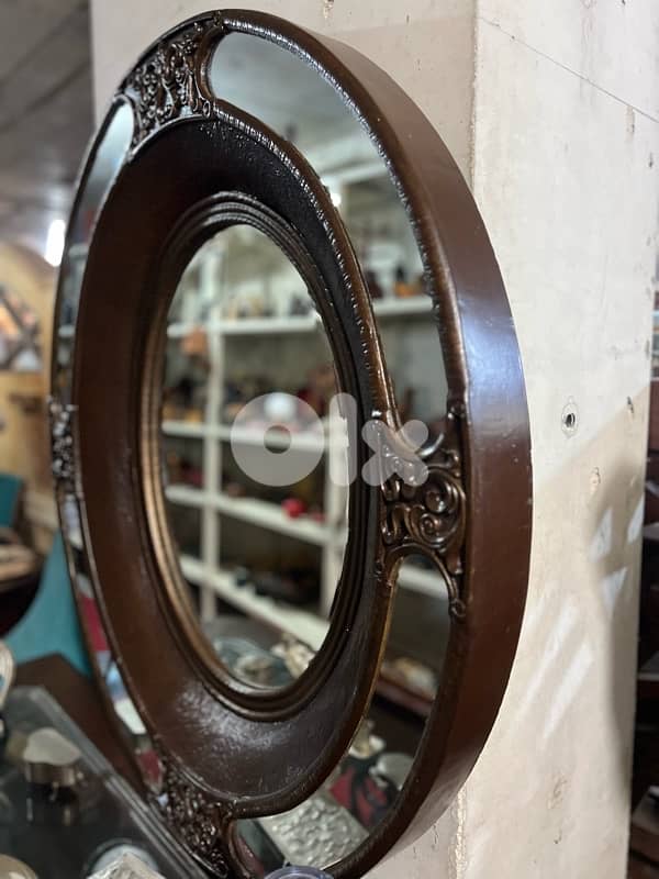 solid wood console with ferfoje and solid wood mirror 8
