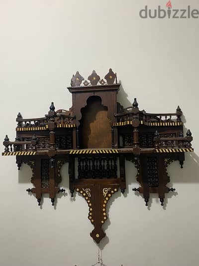 pair of Damascus early century wall shelves