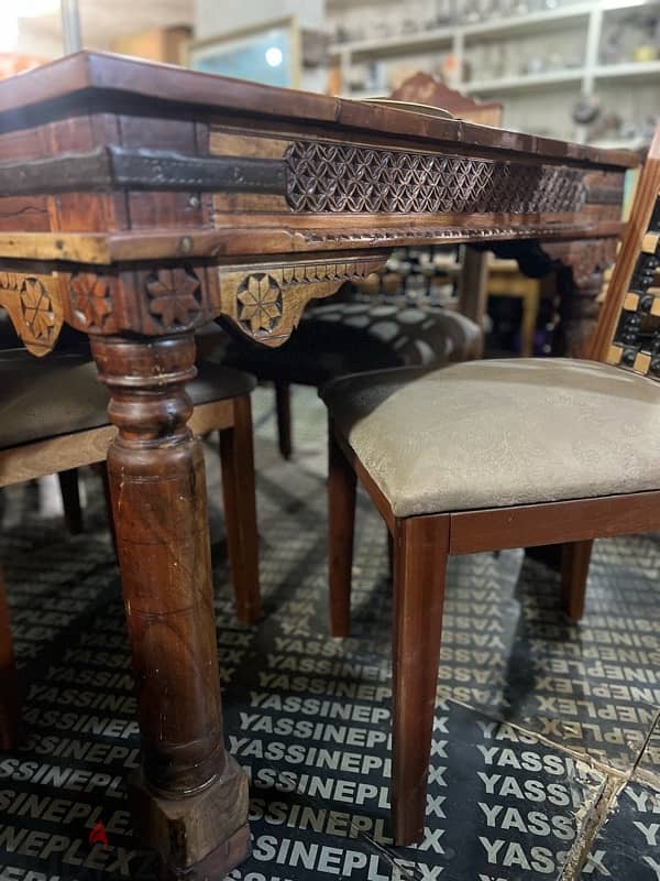 dining table solid wood teak maseef 8