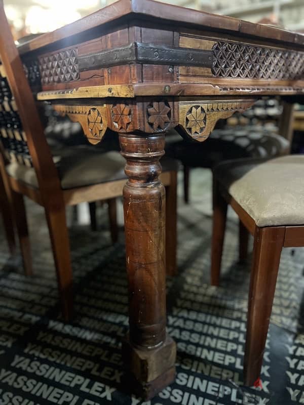 dining table solid wood teak maseef 9