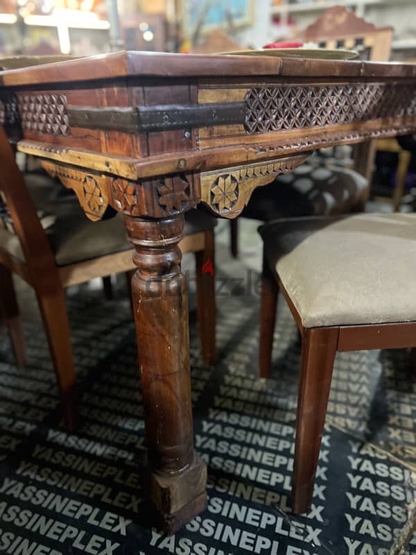 dining table solid wood teak maseef 11