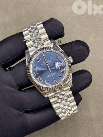 Rolex Datejust Azzurro Blue Roman