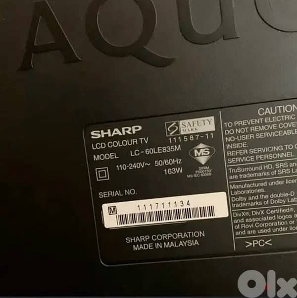 Sharp 60 inch 2