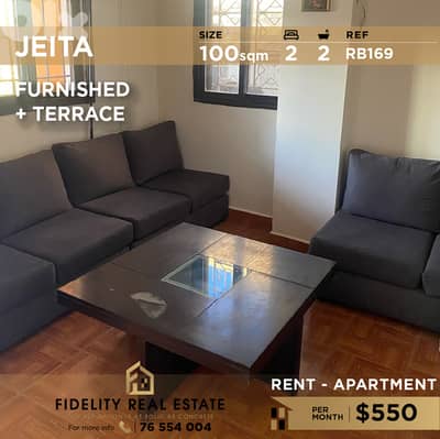 Apartment for rent in Jeita RB169 شقة مفروشة للإيجار في جعيتا