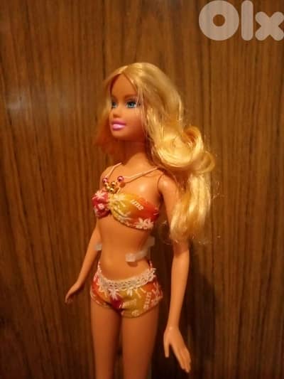 Barbie BEACH PARTY Mattel Great doll2008 Bend legs Flat feet+Swim wear