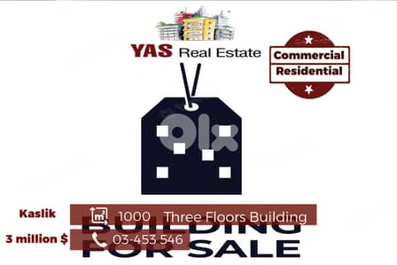 Kaslik 1000m2 | Three floors Building | Prime Location | EH