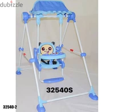 swing with music color blue