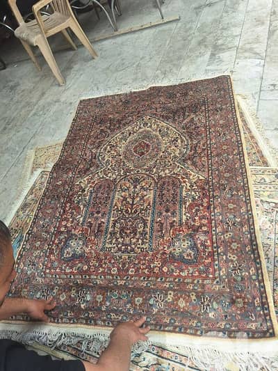 سجادة حرير عجمية حياكة يد قياس ١٣٠ بي ١٨٠ سعر مغري