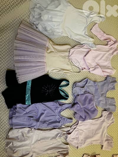 8 pieces gymnastics - ballet clothes 6-8 years