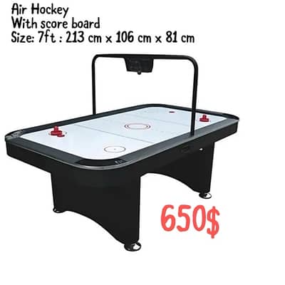 Air hockey 7 ft with score board